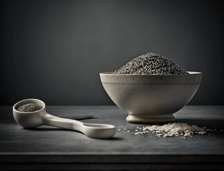 A_minimalist_still_life_composition_featuring_a_bowl_of__Chia Seeds